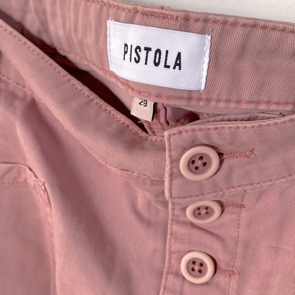 (A6) PISTOLA Tammy High Rise Trouser Short in Ash Rose High-rise, Size 29, NWT - Picture 8 of 13